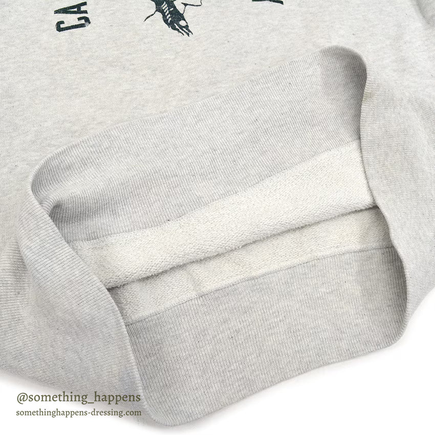 1950's CHAMPION RUNNER TAG INDIAN HEAD FLOCK PRINT SWEAT SHIRT ... L