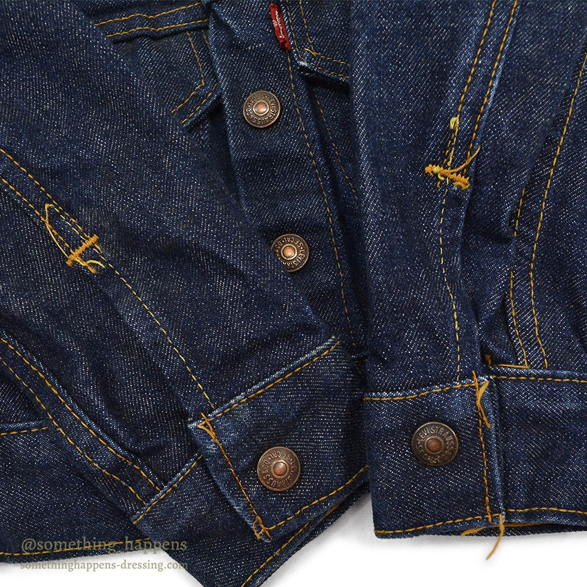 1960's~ LEVI'S BIGE DENIM JACKET FOR KIDS / DOUBLE RED TAB ...