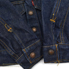 1960's~ LEVI'S BIGE DENIM JACKET FOR KIDS / DOUBLE RED TAB ...