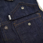 1960's LEVI'S 70579-0217 BIGE DENIM BOA VEST... 36