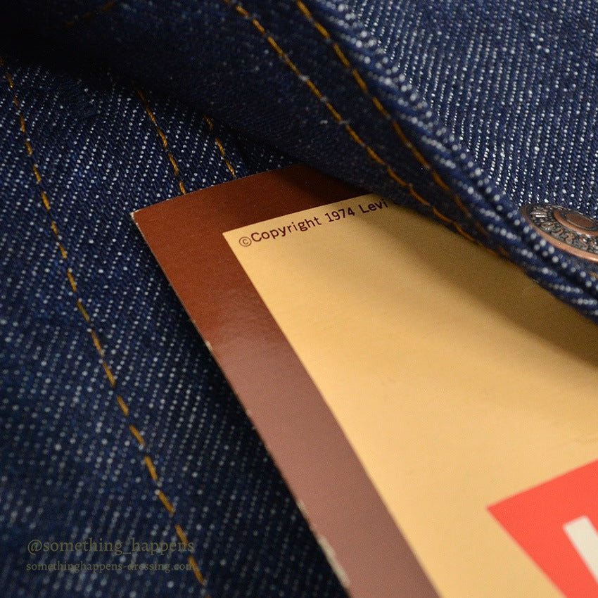 1970's DEADSTOCK Levi's 70605-0217 DENIM BOA JACKET... 44