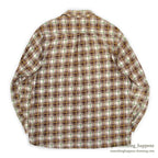 1950's OLD COTTON PRINT FLANNEL SHIRT...