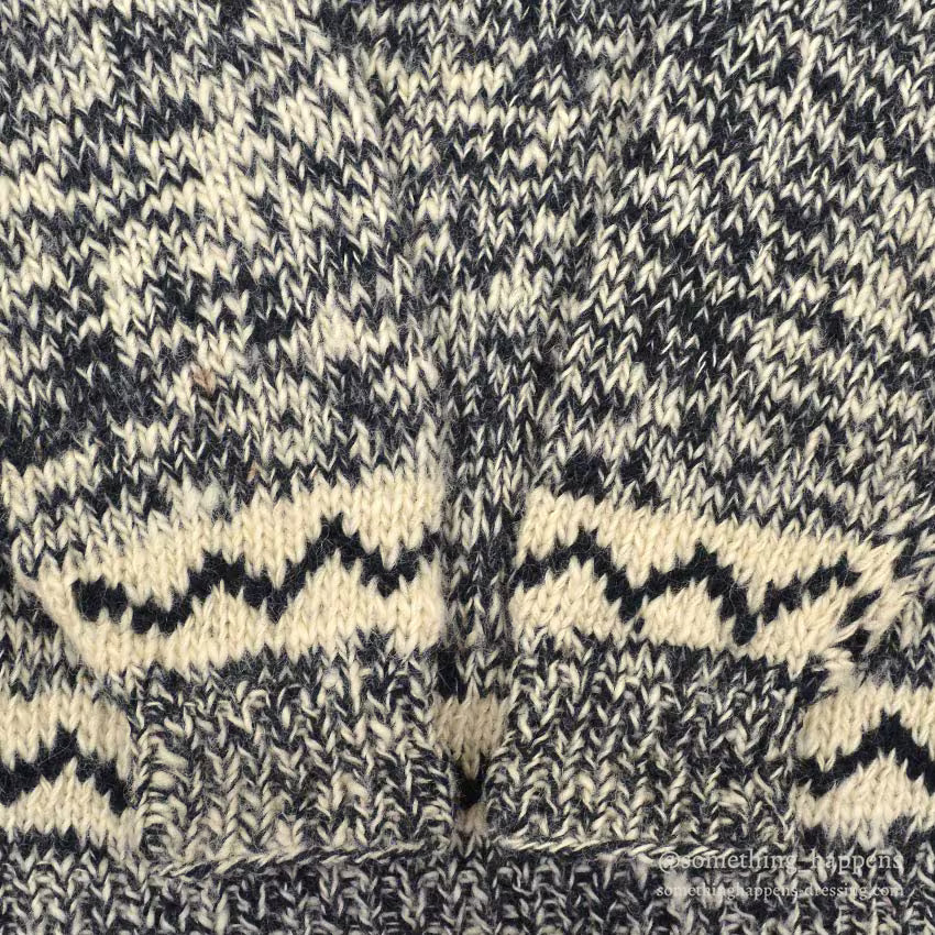 1990's OLD YIN YANG WOOL SWEATER...L