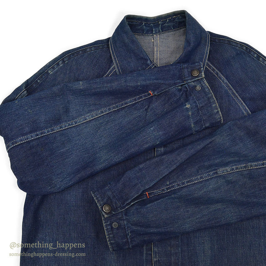 1940's PAYDAY WW2 DENIM COVERALL / DARK...