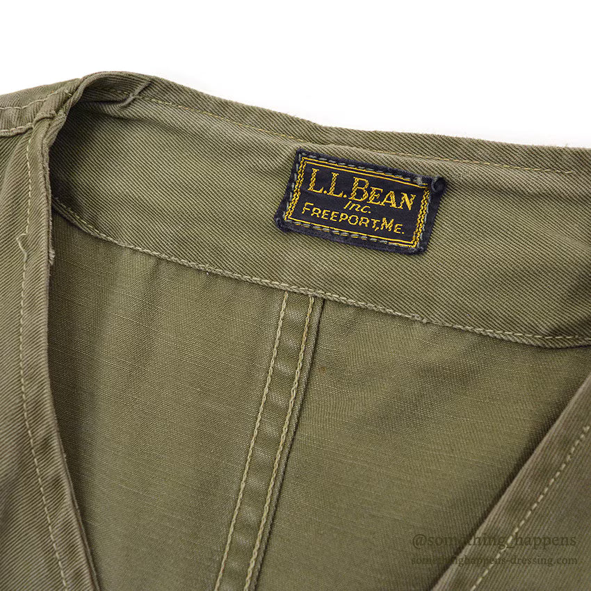1930's~ L.L.BEAN FISHING VEST / RARE COLOR ...
