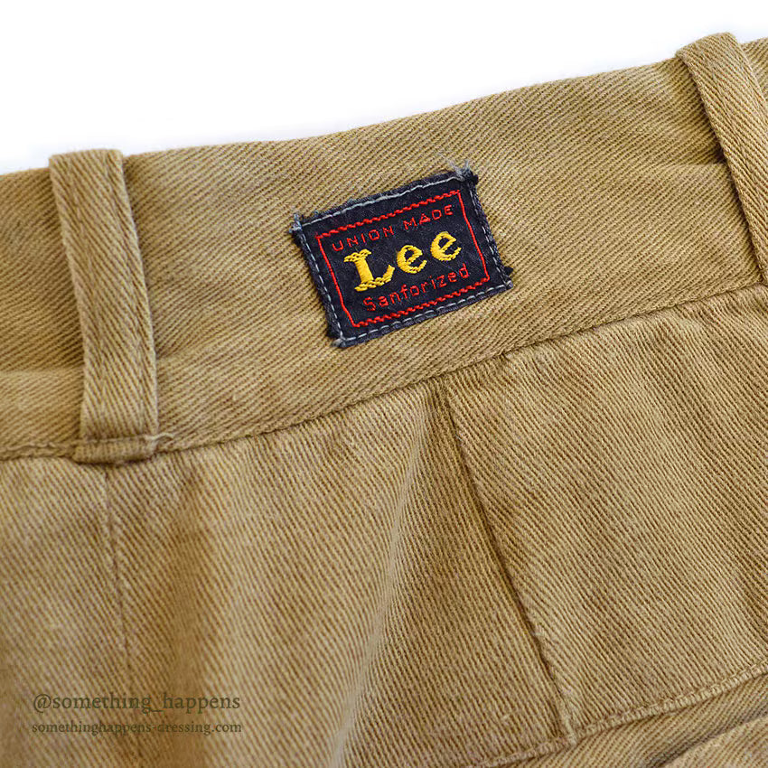 1940's Lee BROWN TWILL WORK PANTS ... W31/L32