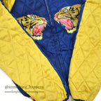 1940s- JAPAN SOUVENIR JACKET PRINTED TIGER HEAD Printed Sukajan Jacket...
