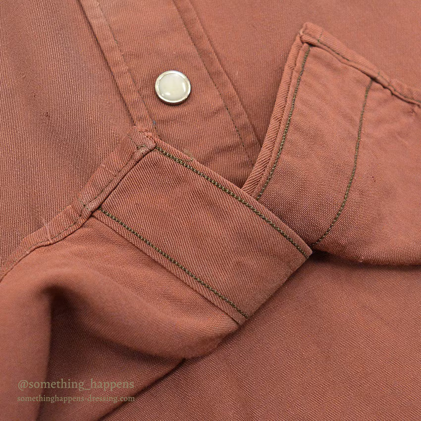 1940's WESTMOOR RAYON GABARDINE WESTERN SHIRT / SUN FADED ...
