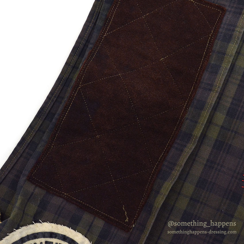 1960's GUN CLUB SHOOTING VEST / PLAID FABRIC ...