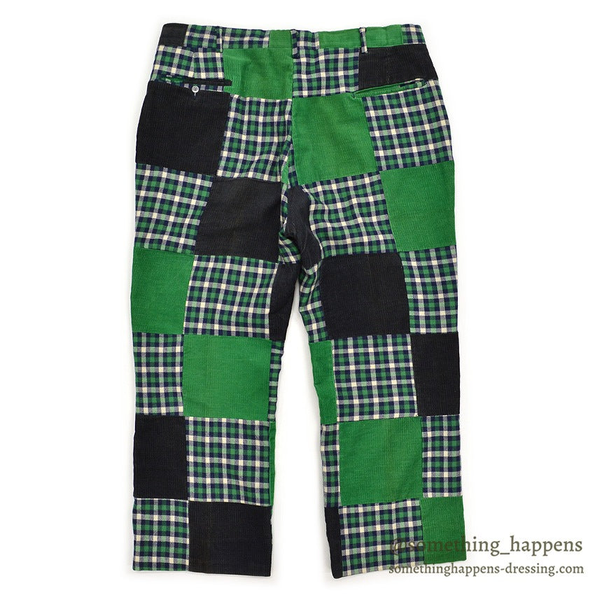 1970's OLD PATCHWORK CORDUROY PANTS...W36/L26