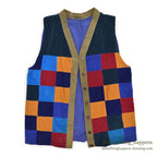 1980's~ HAND MADE PATCHWORK CORDUROY VEST...