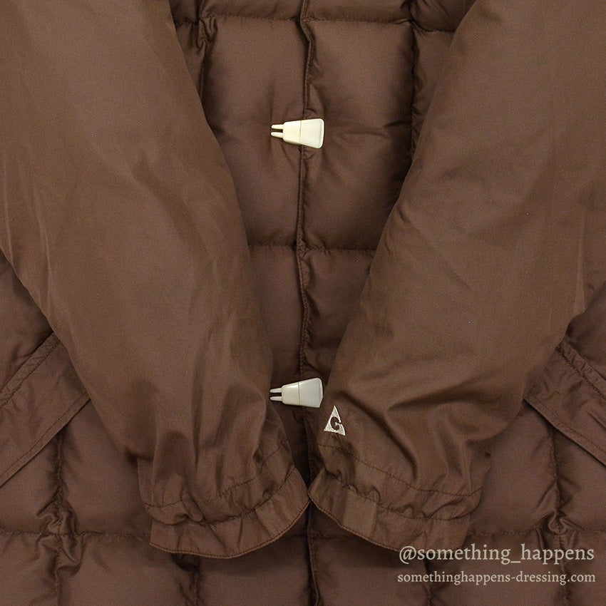 1970's GERRY DOWN SLOPE COAT / BROWN...X-LARGE