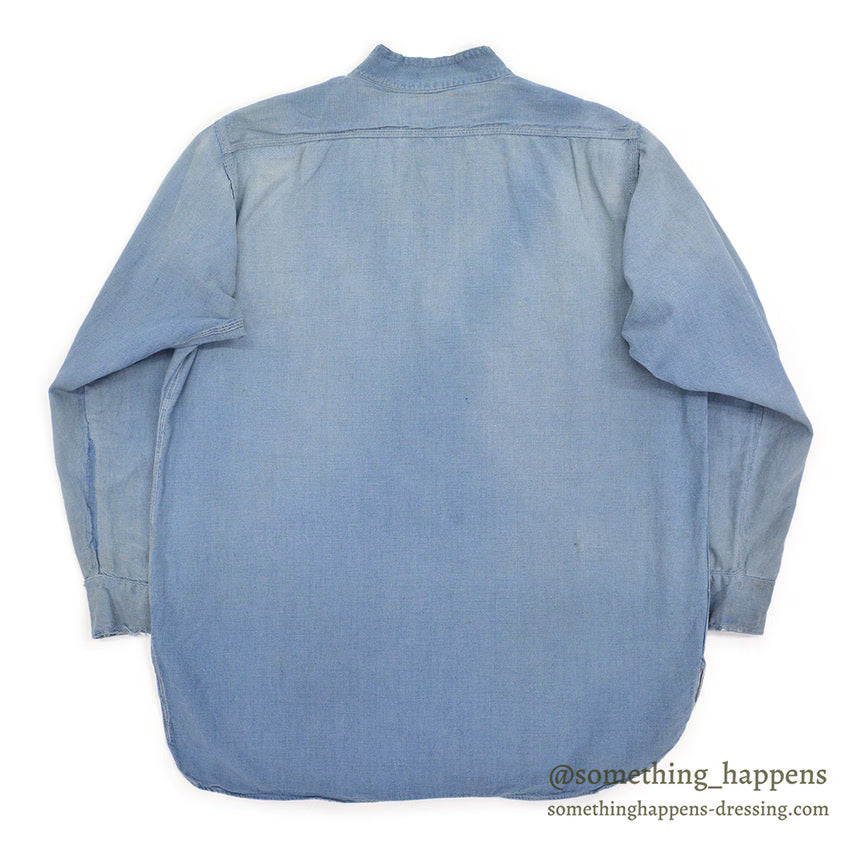 1930's HERCULES PULLOVER CHAMBRAY SHIRT / MISSING CHIN STRAP ...