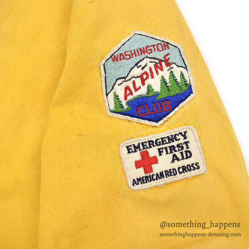 1960's REI ALPINE PATROL VENTILE PARKA / YELLOW...