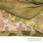 1940's USARMY WW2 FROG SKIN CAMO HBT JACKET / MODIFIED... 36R