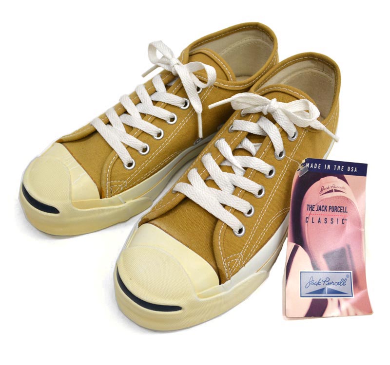 90's　デッドストック CONVERSE ジャックパーセル　マスタード　SIZE 6