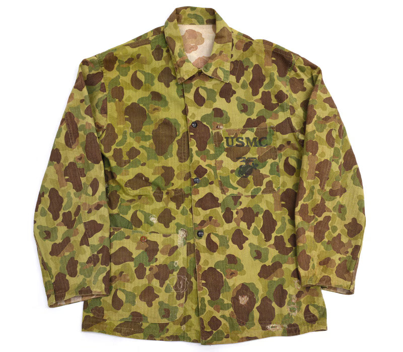 1940s USMC Frogskins Duck Hunter Camo HBT Jacket 1st Size 38
