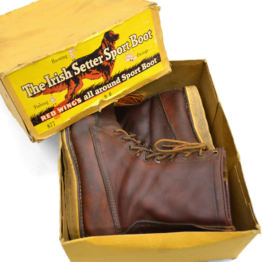 70's REDWING アイリッシュセッター ' 877 ' 犬タグ Made in America 箱付...