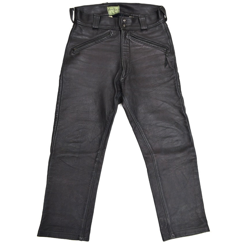 50's Langlitz Leathers ラングリッツレザー レザーパンツ 初期グリーンタグ!!... W31×L28