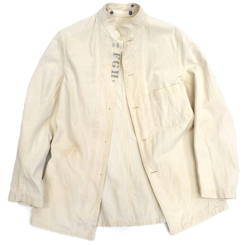 ~1920s US Navy Off-white Work Jacket - Rare...