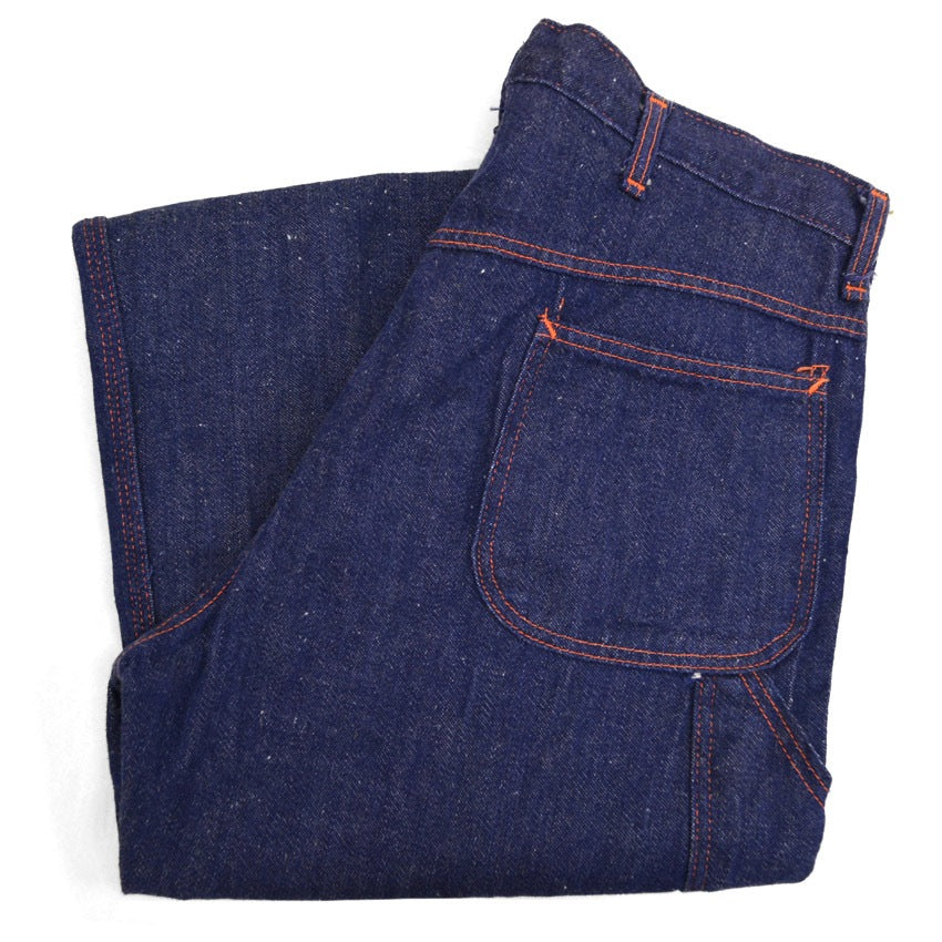 60's デニムペインターパンツ  濃紺 ... 実寸 W33.5 × L30