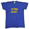 70's Russell Gold Tag 'UPTOWN ROTARY' T-shirt... XL