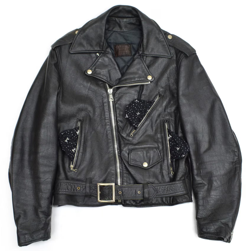 80's GREGORY & SONS rider's jacket, slubby pattern...
