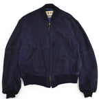 50's 'Monarch' Blue Nubuck Leather Jacket...