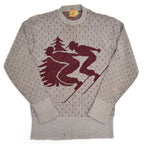 40's~ GLENSPEY SPORTWEAR 'Skiers' Jacquard knit...