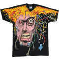 90's LIQUID BLUE 'X-man' Overprint!! Silkscreen T-shirt... L