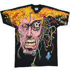 90's LIQUID BLUE 'X-man' Overprint!! Silkscreen T-shirt... L