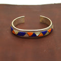 ZUNI ' ORLINDA NATEWA ' チャンネルインレイ Silver Bangle ...