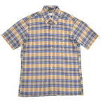 60's Capper & Capper by Hathaway MADRAS Short-Sleeve Shirt ... M