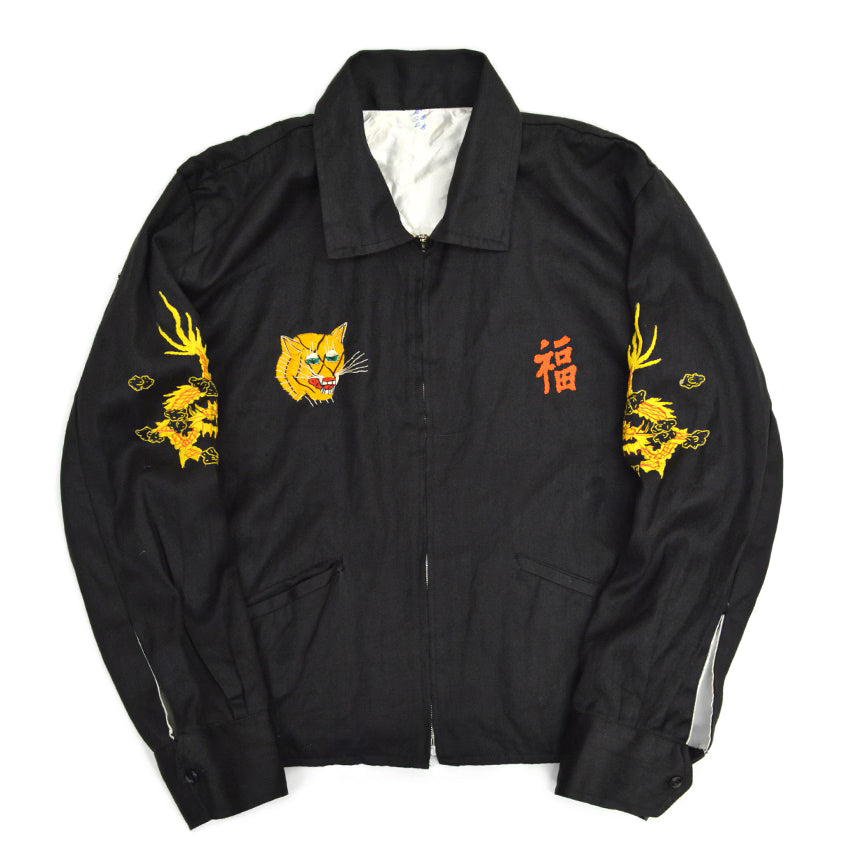 60's Vietnam Tour Jacket, Black Cotton... Size M