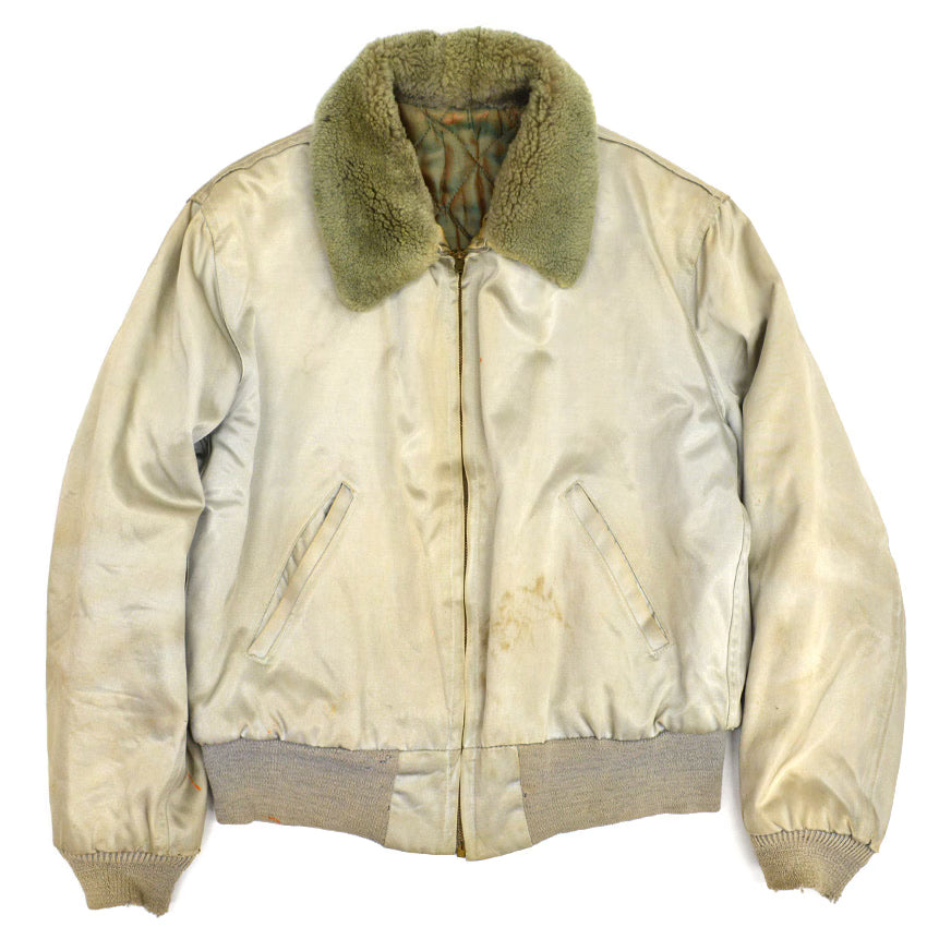 50's B-15 Type Silver Satin Jacket ...As-Is