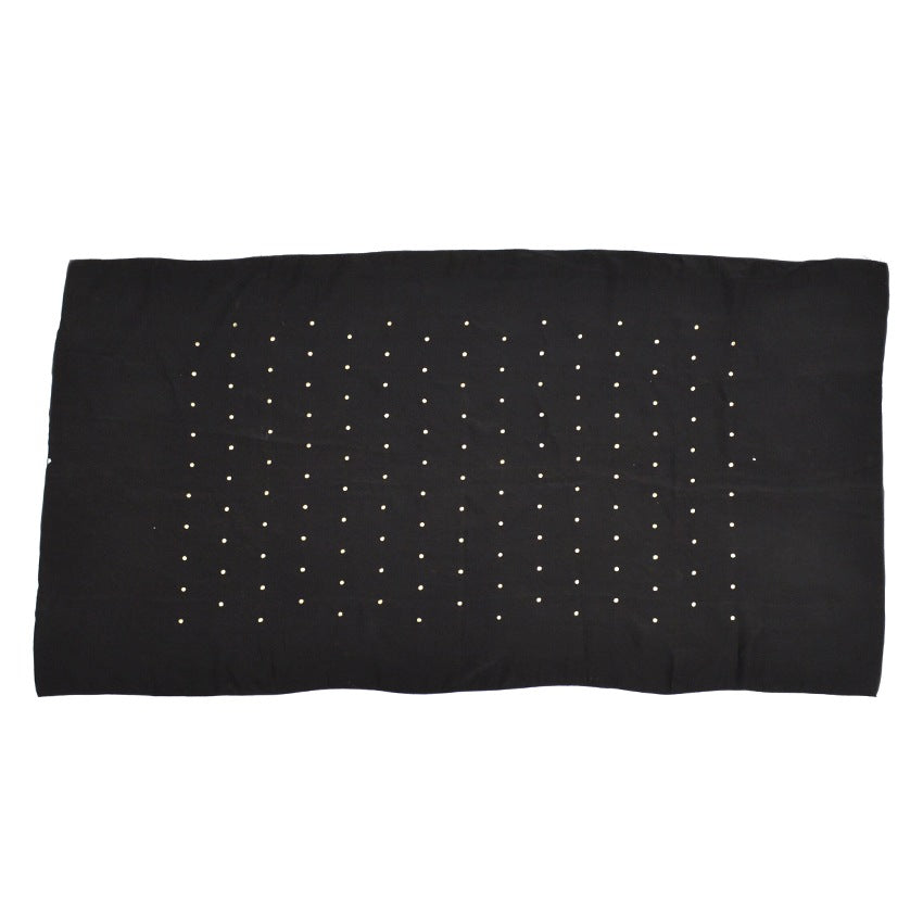 Old Polka Dots Black & Silver Scarf...