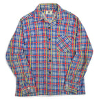 50's BLUEBELL Flannel Shirt with Vertical Bell Embroidery Tag and Print...