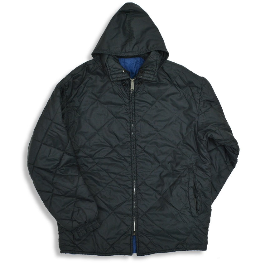 60's McGREGOR Quilted Reversible Jacket, Black... Size M