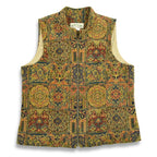 90's ORVIS Gobelin Tapestry Zip-Up Vest... L