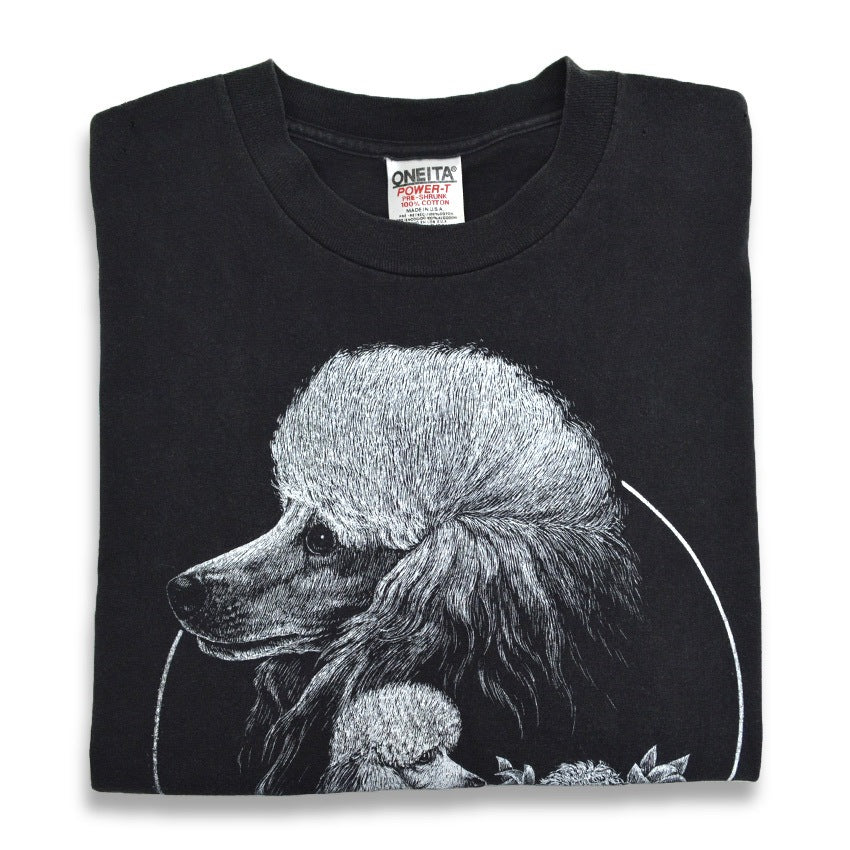 90's ONEITA Poodle T-shirt... L