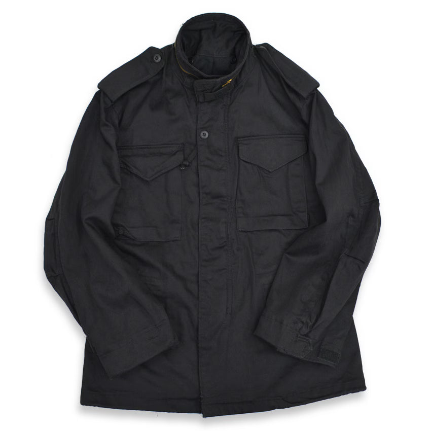 90's Deadstock ALPHA M-65 Black ALL COTTON ... SR