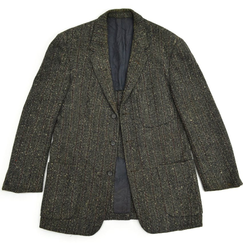 1950s University Town Salt and Pepper Wool Tailored Jacket...