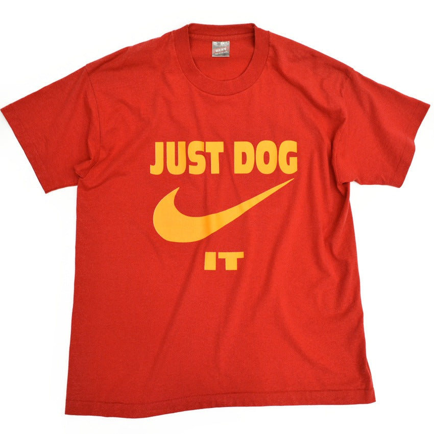 90's NIKE Parody 'JUST DOG IT' T-shirt... XL