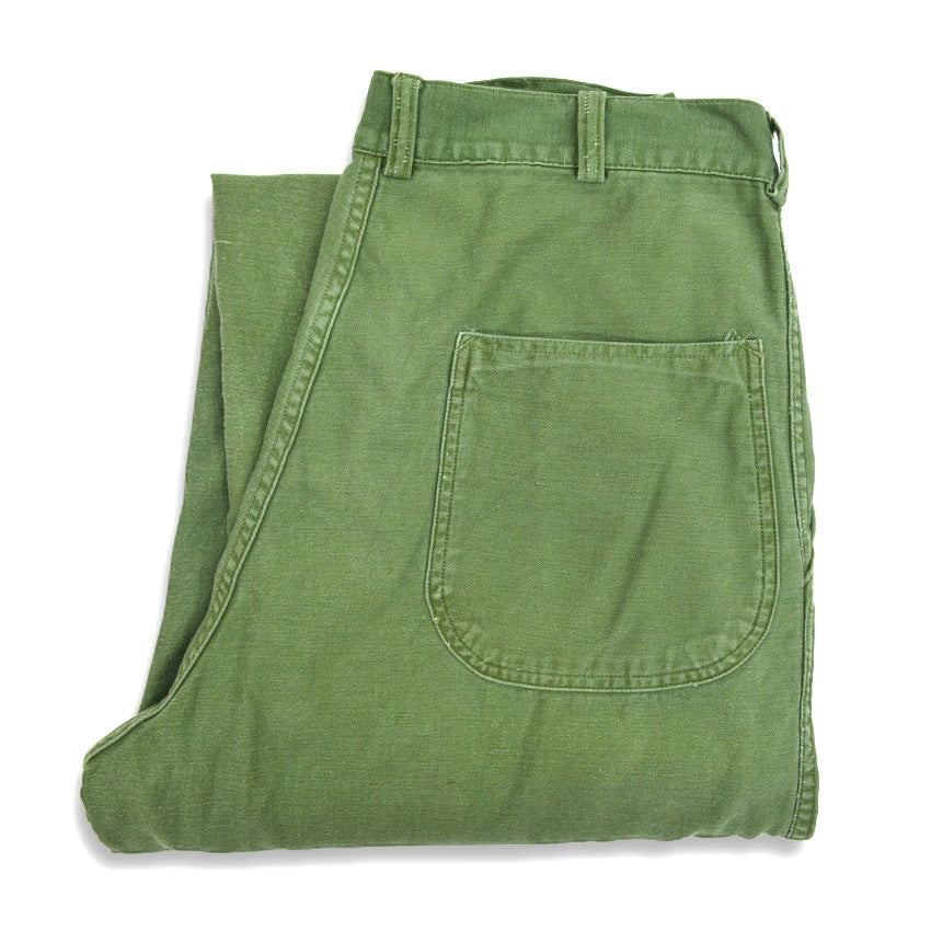 60's USMC P-58 UTILITY COTTON SATEEN TROUSERS... W33×L28