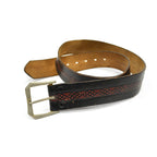 50's PENNEY'S TOWNCRAFT COWHIDE Belt with Brass Buckle...