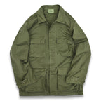 80's- FRONTLINE Civilian All-Cotton BDU Jacket OD ... MR