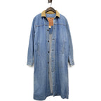 80's Levi's 'Oversized Patch' Denim Coat... S