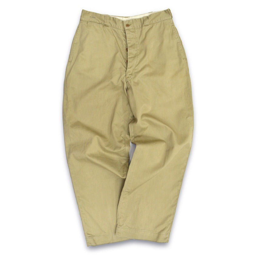 1950s US Army Chino Trousers with Urea Buttons... 32x30