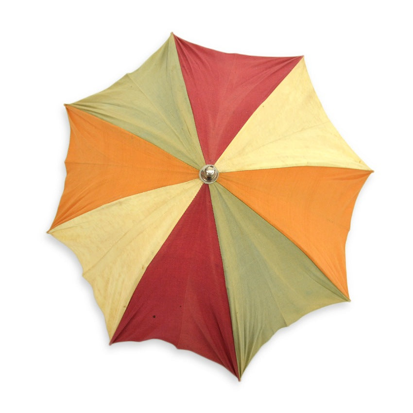 50's~ CRAZY PATTERN HEADBAND PARASOL Made in JAPAN...