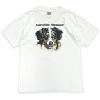 ~90's ONEITA 'Australian Shepherd' dog print T-shirt... XL